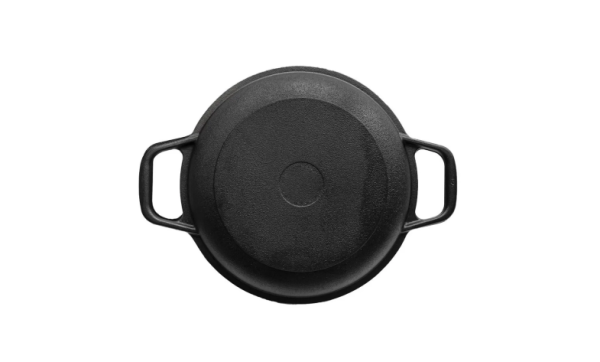 Кастрюля чугунная 6л с чугунной крышкой-сковородой Гардарика